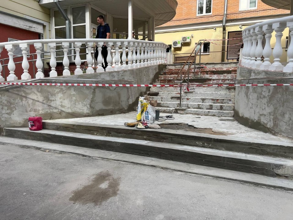 Ремонт в детской поликлинике Дедовска завершат к концу октября