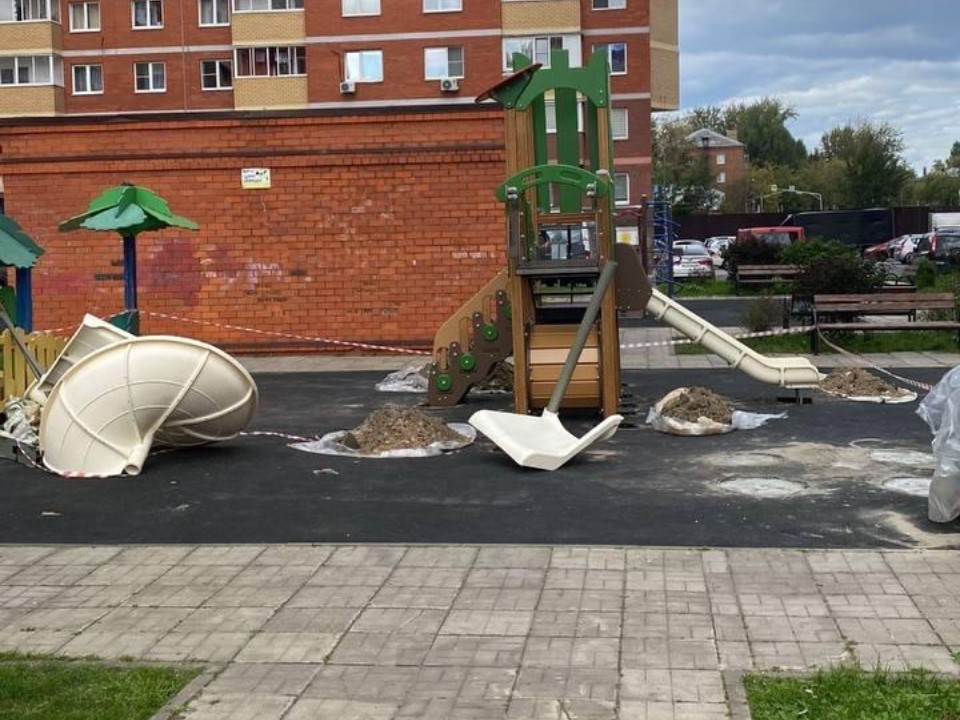 Детскую площадку обновили по запросу жителей в Балашихе