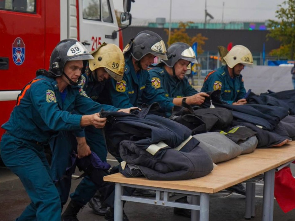 На чемпионате МЧС по боевому развертыванию Подмосковье поднялось на пьедестал почета