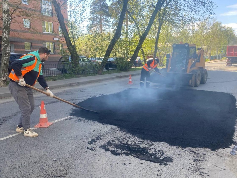 В Пушкино отремонтировали асфальт на Московском проспекте по просьбе жителей