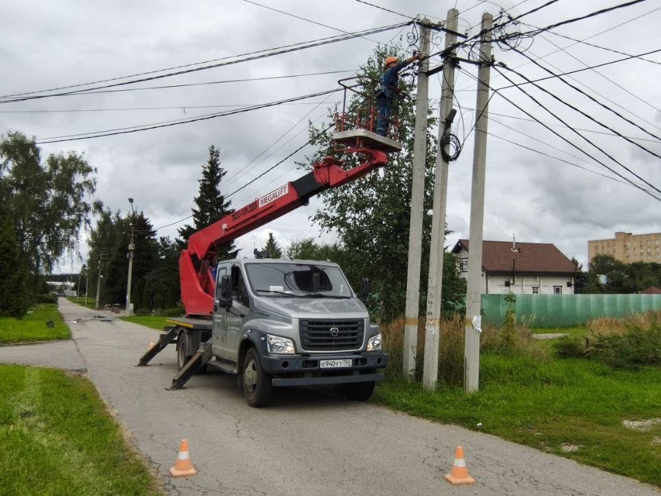 В Новофрязине завершили строительство новой ЛЭП