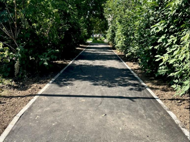 В округе завершено обустройство новых пешеходных зон