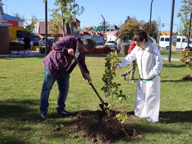 Десятки молодых кленов и дубов высадили жители Серебряных Прудов на акции «День в лесу»