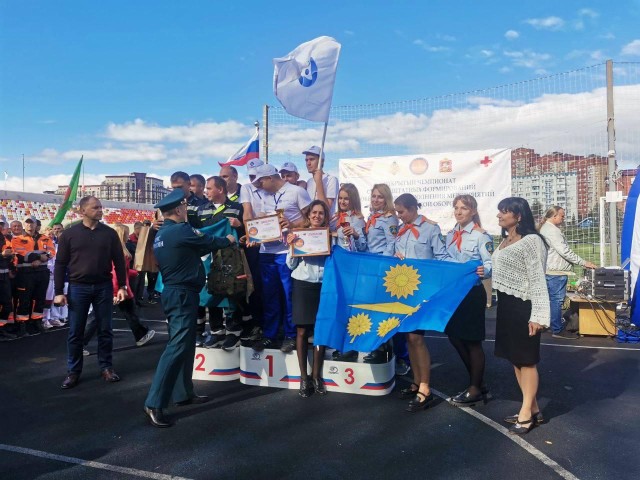 Команда «СолнСпас» стала призером чемпионата по гражданской обороне