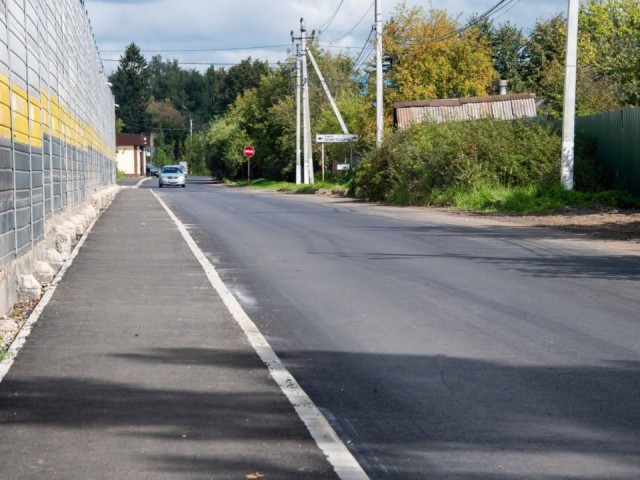 Окружной проезд отремонтировали в Дедовске