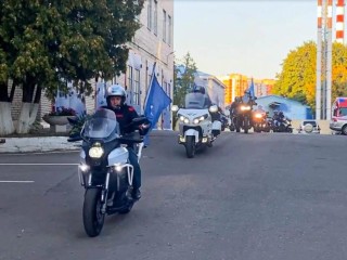 В Подольске состоялся мотопробег в честь 35-летия МЧС