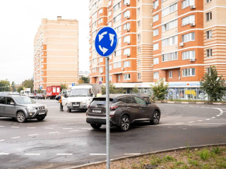 В поселке Красково появился новый круговой перекресток