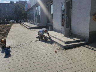 На Пролетарском проспекте восстанавливают инфраструктуру после замены труб
