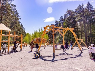 В Люберцах завершают обновление лесопарка «Лесная опушка»