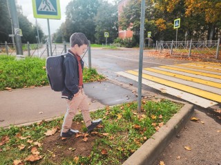 В Пущине проводят эксперимент с макетами школьников для повышения безопасности на дорогах