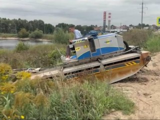Работы по очистке Пуговичинского пруда начались рядом с Сапроново