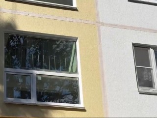 Завершается ремонт фасада жилого дома в 9-м квартале Лобни