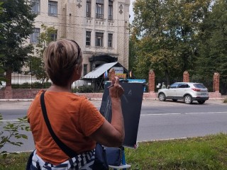 Художники написали виды Мариинского монастыря и Станкина в Егорьевске