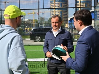 В Реутове открыли первый корт для падел-тенниса рядом с академией Акинфеева