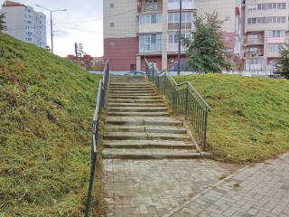 Ведущую к реке лестницу очистили от травы в Ивантеевке