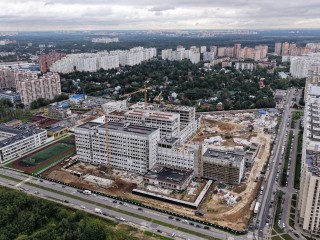 Крупнейший медицинский центр Подмосковья в Балашихе построен на четверть