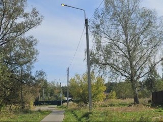 В Обухове заменили старые уличные светильники на современные светодиодные