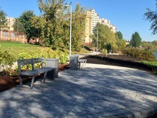 В Развилке закончились работы по созданию комфортной зоны отдыха на Ащеринском пруду