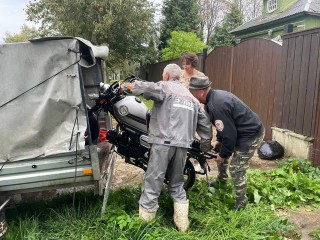 Парень из Волоколамска пожертвовал свой мотоцикл для бойцов СВО