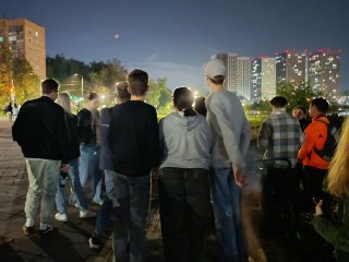 Зумеры в Пушкино проявили интерес к астрономии во время полного лунного затмения