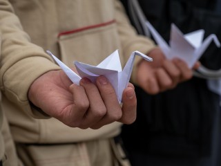 Жители Запрудни почтили память жертв терактов и бойцов спецназа