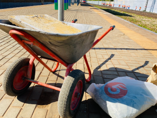 Ремонт входа в культурно-досуговый центр «Факел» завершится к ноябрю