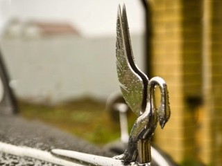 В Звенигороде заметили винтажный кабриолет рядом с Вознесенским собором