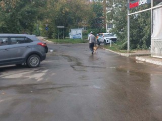 На улице Лесная устранили утечку на трубопроводе