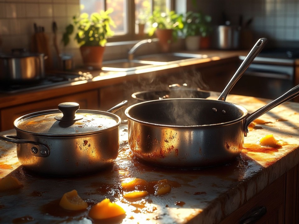 Сода, лимон и мыло: как вернуть блеск кастрюлям из нержавейки за 15 минут