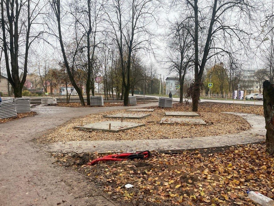 Обновленный сквер на улице Социалистическая откроют уже в ноябре