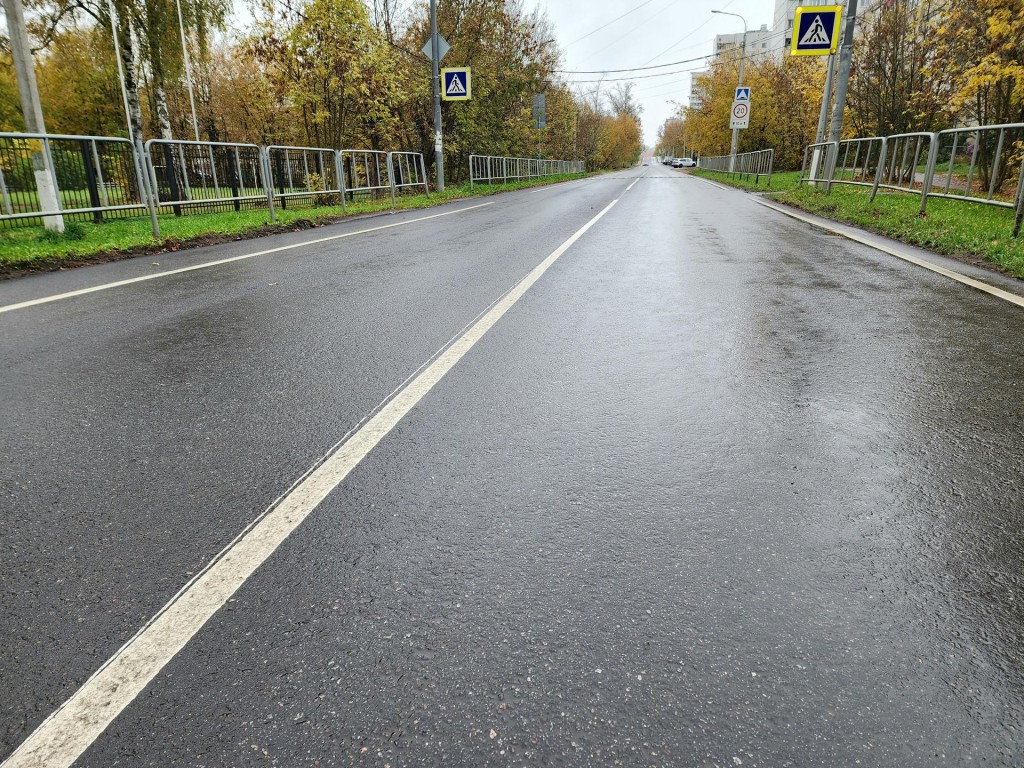 На улице Ленинградская завершился ремонт дороги протяженностью более километра