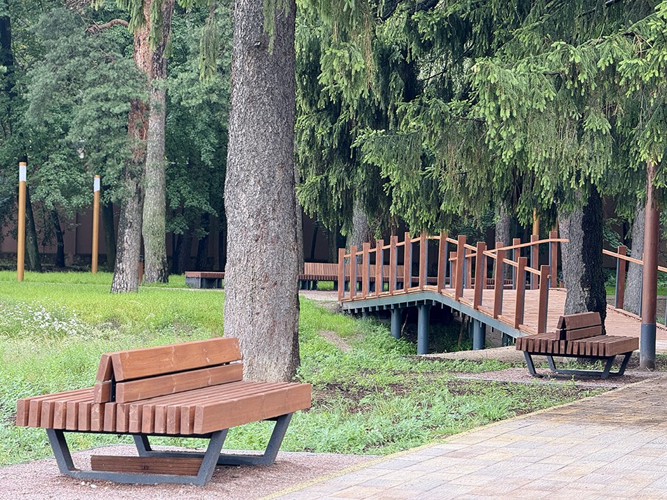 Сквер у Ильинского пруда обустроили в Раменском в 2025 году