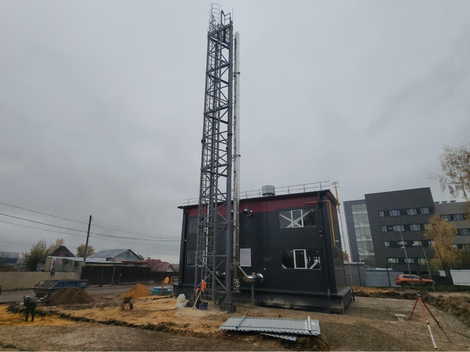 Новая котельная в поселке Октябрьский обеспечивает теплом строящуюся поликлинику