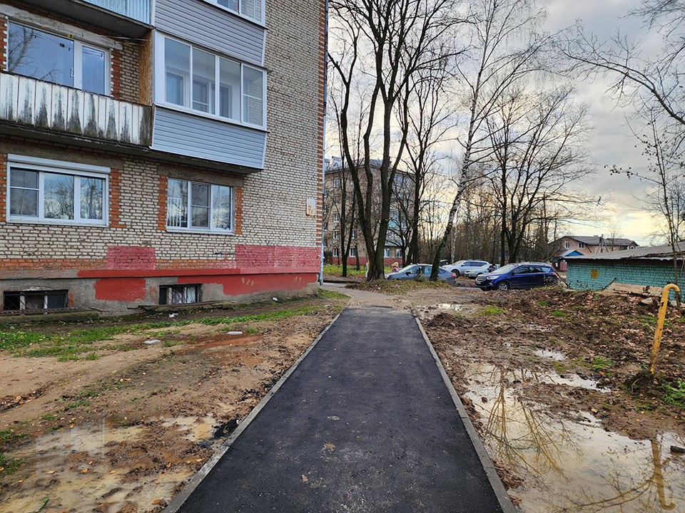 В Красноармейске восстановили пешеходный маршрут после реконструкции теплотрассы