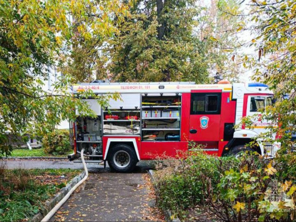 Пожарные ликвидировали возгорание в квартире жилого дома в Воскресенске