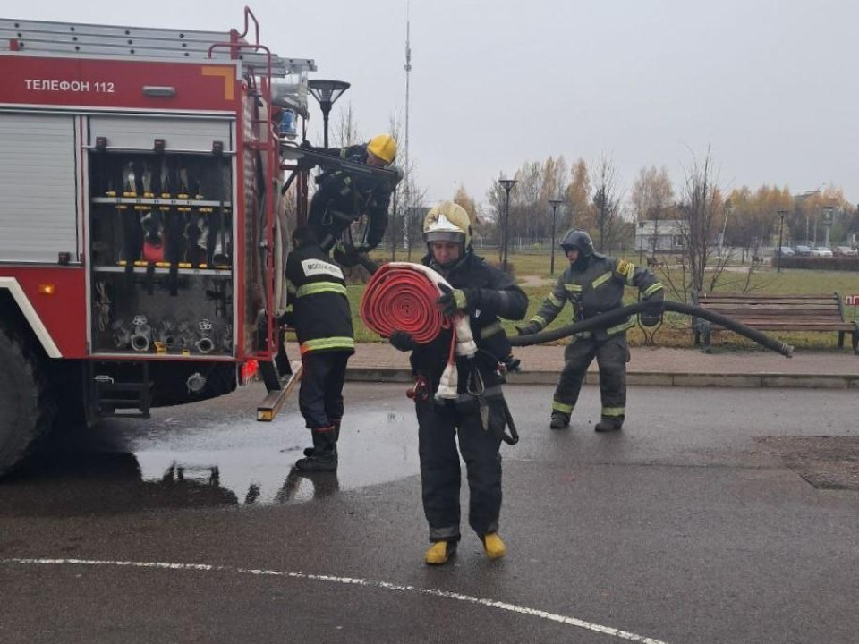 Пожарные учения проверили на прочность соцфонд в Звенигороде