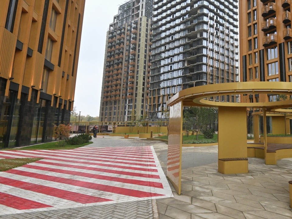 Разметку для спецтехники наносят во дворах Балашихи