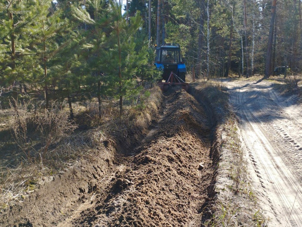 Щит от лесных пожаров: в Ступине создали многокилометровую систему защиты