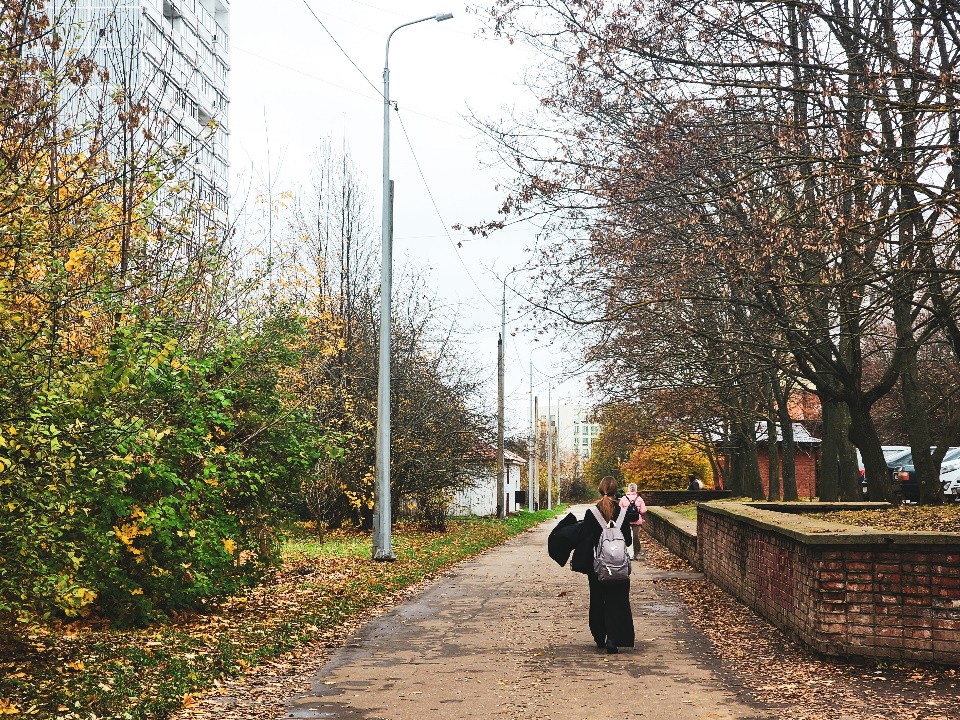 В микрорайоне «Д» установили новое освещение