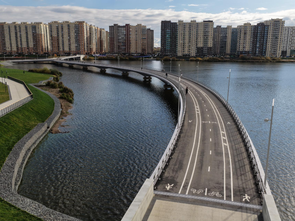 В Люберцах открыли парк «Дружба» с пешеходным мостом до Москвы