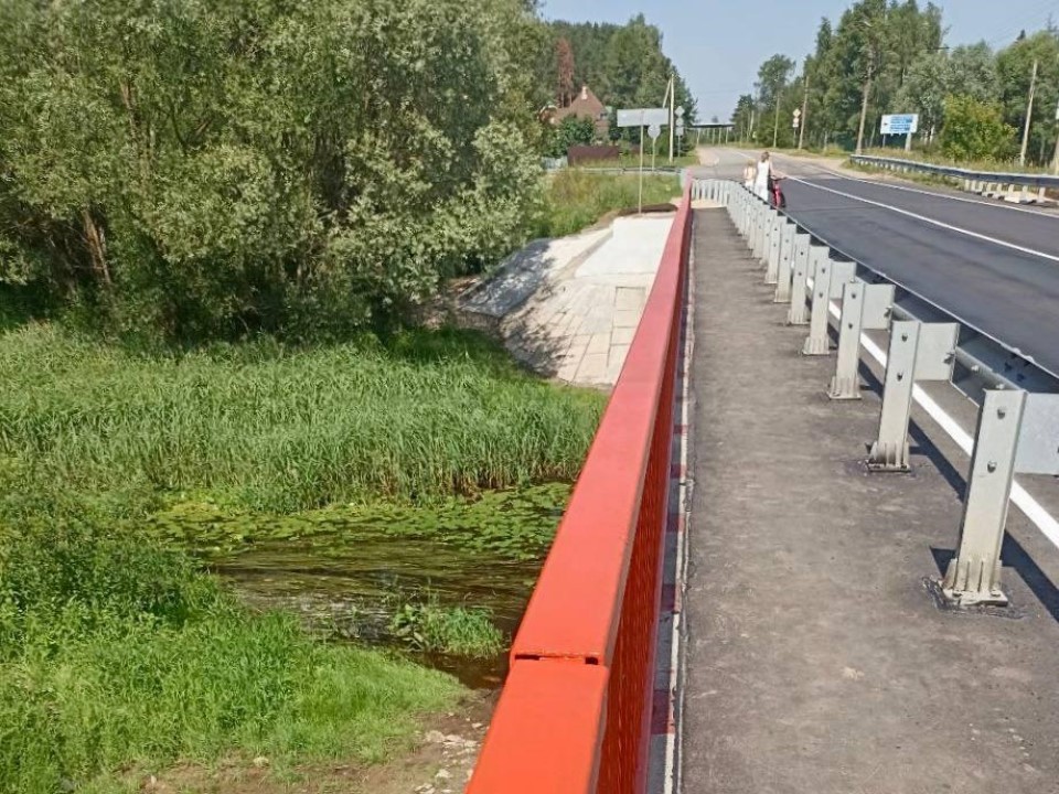 В Клину завершили капремонт 35-метрового моста через Яузу