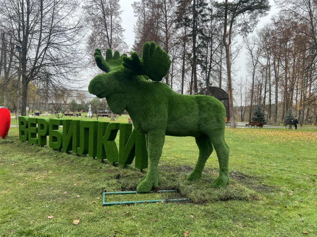 В Вербилках обустроили новую фотозону с лосем, приносящим удачу