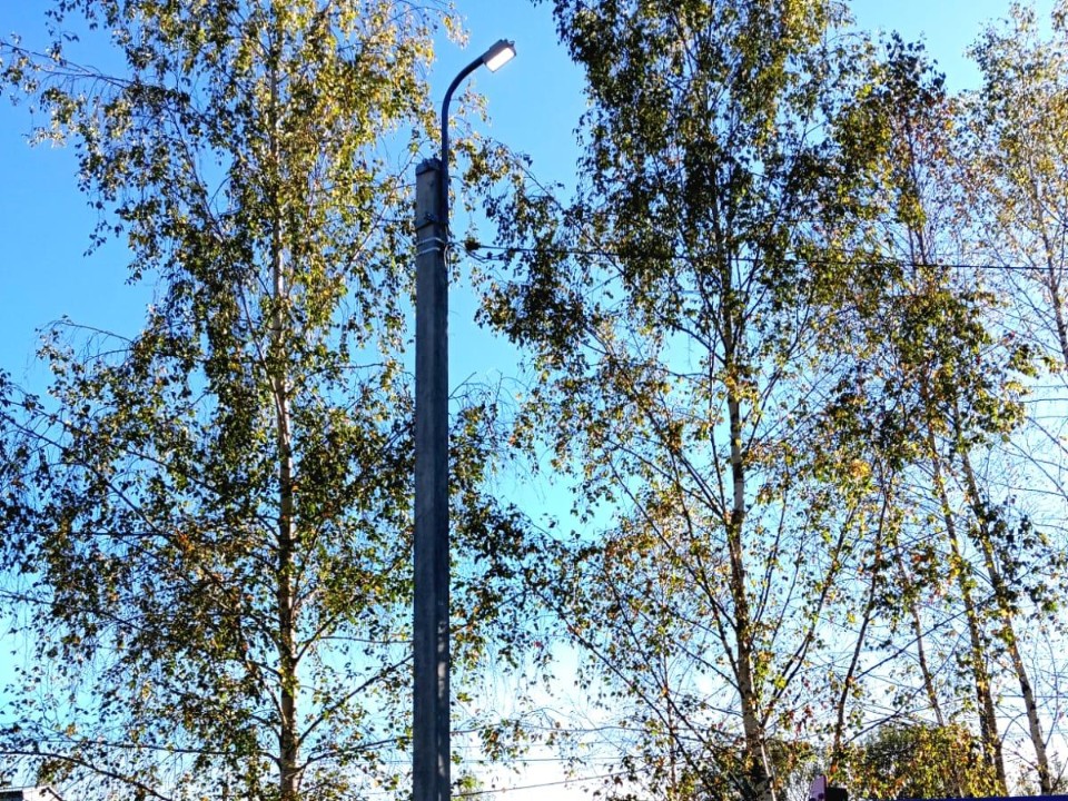 Коммунальщики отремонтировали уличные фонари в Введенском