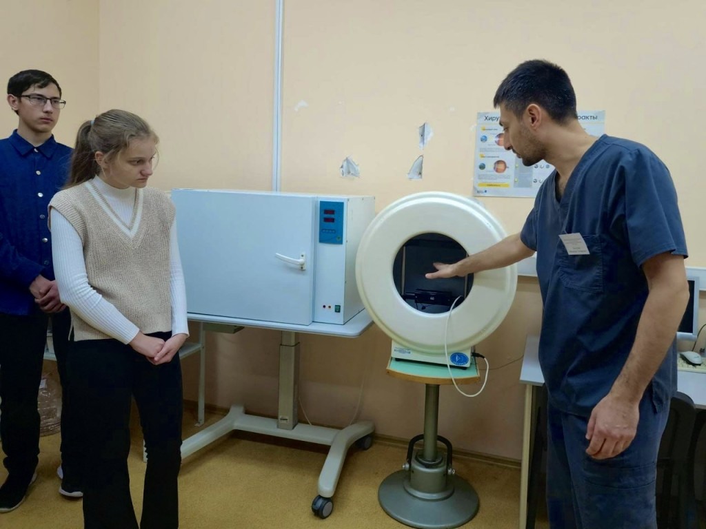 Профориентационный день для лицеистов прошел в больнице Фрязина