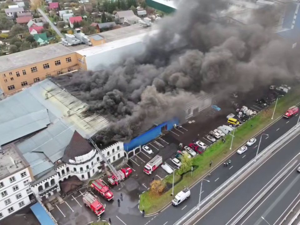Видео пожара в Пушкино распространилось в Сети