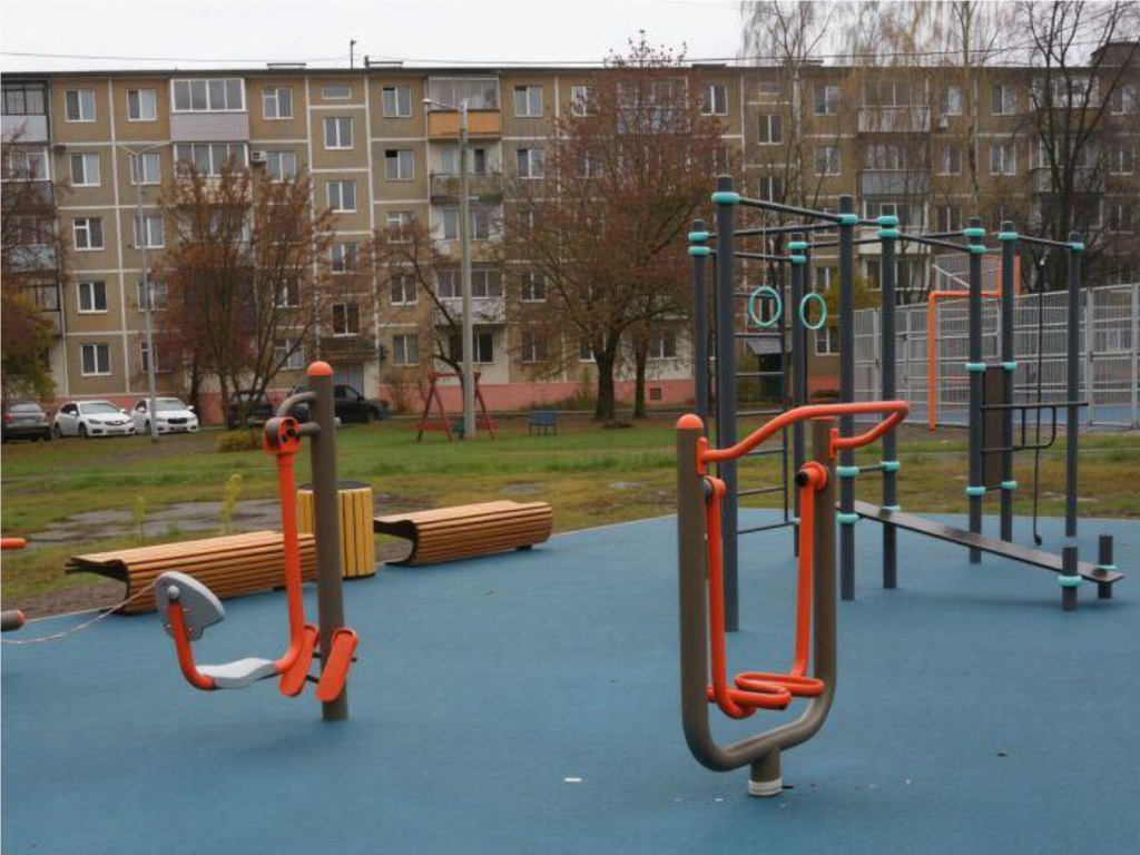 Новые дворы для жителей Серпухова: где установили игровые и спортивные площадки