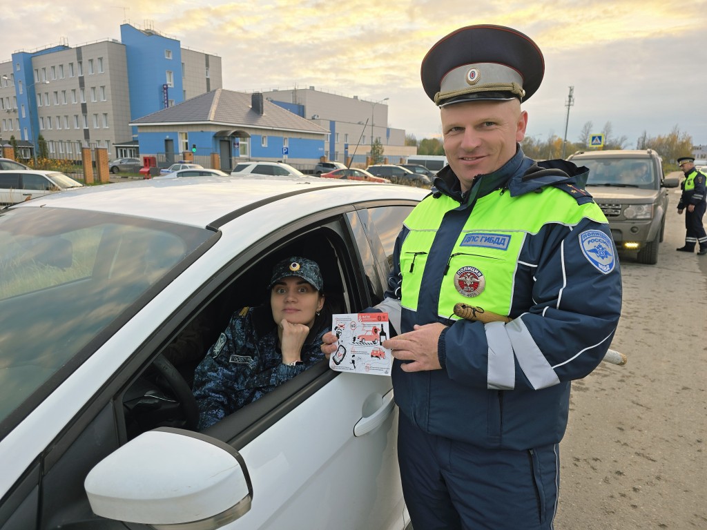 В Рузе сотрудники Госавтоинспекции призвали водителей соблюдать правила перевозки детей
