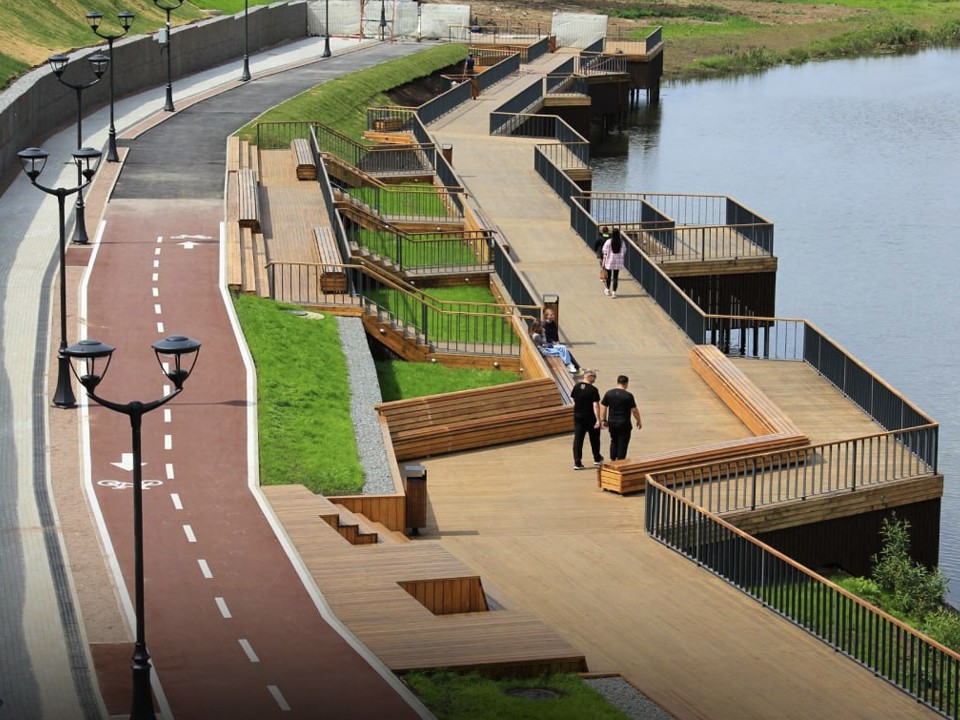 Набережная реки Нара площадью 19 га открылась в Наро-Фоминске в 2025 году