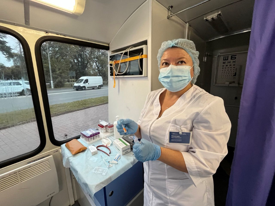 Прививку от гриппа сделают жителям Чехова в передвижном медпункте