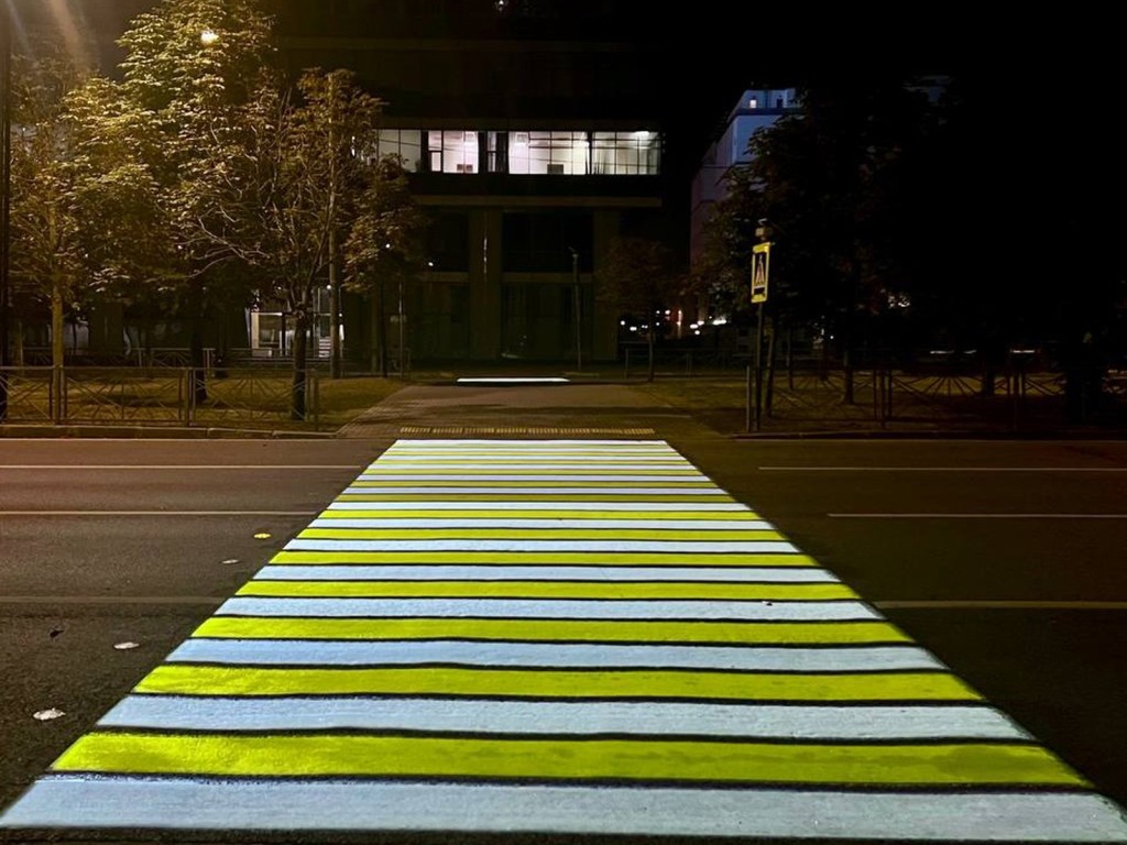 Ноу-хау в Ступине: как работают первые в городе проекционные переходы